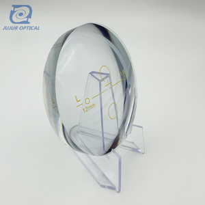 Lentilles optiques vierges progressives bifocales bifocales <span class=keywords><strong>semi</strong></span>-finies bleues photochromiques rapides coupe 1.56 lentille HMC à revêtement vert - Product Image 3