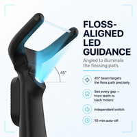 Hilo Dental Eléctrico Portátil con Lámpara LED, Recargable, Impermeable, de Plástico, OEM/ODM, Fábrica China, Cuidado Bucal