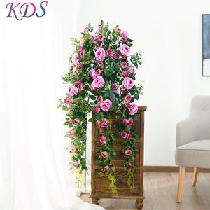 Usine en gros 140 cm Fleur De Vigne Artificielle Rose Fleur Vigne fleur Artificielle Pour Mariage En Plein Air Fête Guirlande Décor - Product Image 4