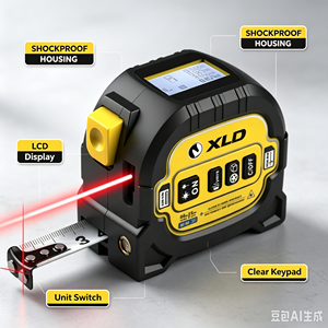 <span class=keywords><strong>Misuratore</strong></span> <span class=keywords><strong>Laser</strong></span> Digitale SMMT 3 in 1 con Metro a Nastro in Acciaio ABS da 1,5m, Livella <span class=keywords><strong>Laser</strong></span> <span class=keywords><strong>Metrica</strong></span>/Imperiale, Strumento Portatile - Product Image 5