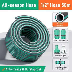 <span class=keywords><strong>Manguera</strong></span> de Jardín de PVC Resistente de 1/2 Pulgada y 50m, <span class=keywords><strong>Manguera</strong></span> de Agua de Alta Presión para Todas las Estaciones con Conector de Extensión para Lavado de Autos - Product Image 5