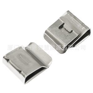 Clip de câble en acier inoxydable en forme de C pour câblage de panneaux solaires, fixation de 2 fils de 4 mm² - Product Image 4