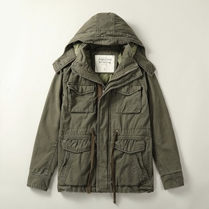 Veste de travail matelassée rétro kaki pour <span class=keywords><strong>homme</strong></span>, épaisse, à multiples poches, pour l'hiver, avec capuche, <span class=keywords><strong>mi</strong></span>-longue, pour l'extérieur - Product Image 5