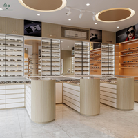 Présentoir à lunettes pour magasin d'optique, vitrine de comptoir avec éclairage LED, présentoir durable et écologique