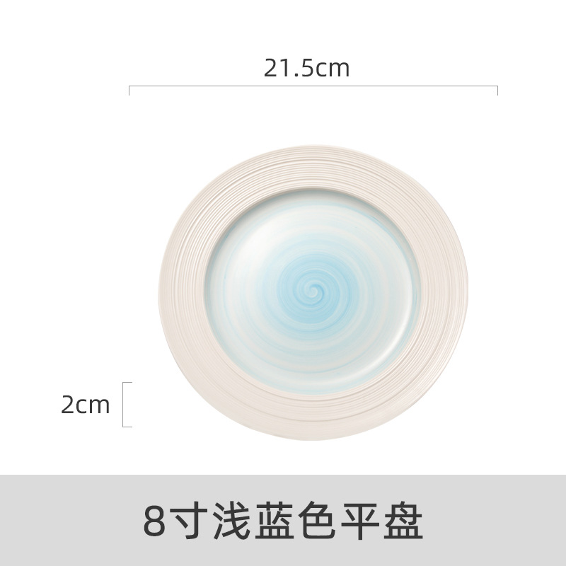 Blanco con azul claro