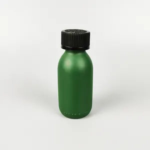 90 मिलीलीटर 3 ऑउंस हरे रंग की कांच की बोतल पैकेज फार्मास्युटिकल ग्रेड कांच की बोतल दवा गोली की बोतल सीआरसी ढक्कन के साथ ग्लास