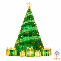 LED-Weihnachtsbaum-Lichterkette für den Außenbereich mit Geschenkbox-Dekorationen für Einkaufszentren, Plätze und Feiertagsveranstaltungen