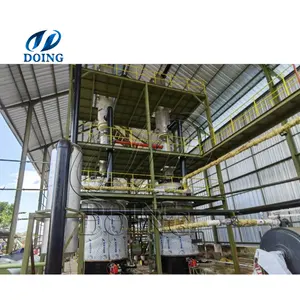 Waste oil refining machine to recycle crude oil to 85% good quality diesel distillation machine for sale