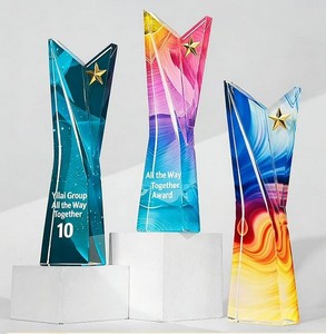 Trofeo de Cristal K9 Grabado con Láser Personalizado - Personalizado con Impresión UV para Competiciones y Celebraciones de Aniversario - Product Image 4