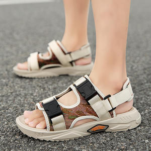 รองเท้าผู้ชายแบบสวมใส่กลางแจ้งสำหรับฤดูร้อน กันลื่น เหมาะสำหรับวัยรุ่น ขับรถ เล่นกีฬา มีพื้นรองรับอากาศ เพิ่มความสูง กันน้ำ ระบายอากาศได้ดี เหมาะสำหรับชายหาด - Product Image 3