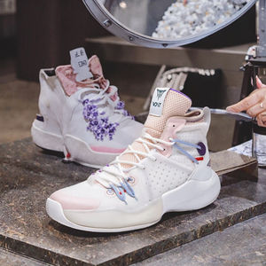 Men's High Top Light Weight Professional Training Basketball <b>Shoes</b> with PU <b>Upper</b> Anti-slip Outsole and High Quality - Product Image 2