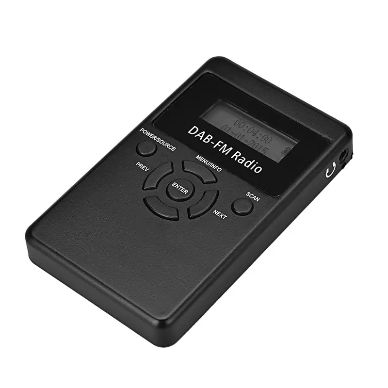 ราคาแปลกใจขายวิทยุพลังงานต่ํา Mini Dab-Fm โดยใช้หน้าจอ LCD Dot Matrix วิทยุ Fm ดิจิตอลแบบพกพา