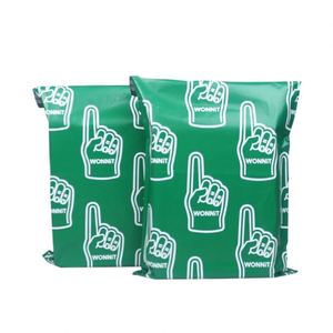 Bolsa de Envío Ecológica de Color Mixto Blanco, Verde y Amarillo, Bolsa de Embalaje de Plástico con Logotipo Personalizado para Zapatos/Ropa - Product Image 3