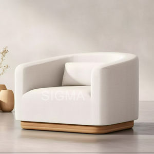 2024 nouveau <span class=keywords><strong>jardin</strong></span> naturel fabriqué à la main coussin à dossier haut teck mobilier d'extérieur chaise longue pivotante pour hôtel Resort Patio - Product Image 2