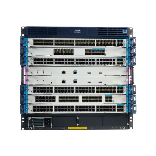 RG-S7808C 10U Box-type Enterprise Campus/Data Center Core Switch 76800Mpps Forwarding Rate 106.4Tbps Exchange Capacity Compact