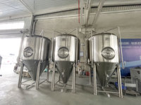 Fermenteur conique CARRY 3000L avec chemise de refroidissement, trappe latérale et système de contrôle de pression