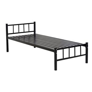 <b>Cheap</b> Modern Boys Girls Black Metal <b>Single</b> <b>Bed</b> Simple Iron <b>Single</b> <b>Bed</b> Frame - Product Image 1
