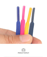 Lacets créatifs élastiques sans nœuds avec boucle en métal pour enfants, pour chaussures de sport/décontractées