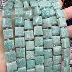 10mm Großhandel Naturstein Achat Kristall geformtes Quadrat Mit Rillen Quadratische Lose Perlen für Schmuck DIY Zubehör - Product Image 1