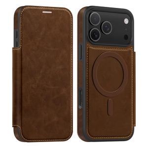 Funda de Cuero con Cierre Magnético y Bloqueo RFID, Protector de Teléfono de Cuerpo Completo para <span class=keywords><strong>Samsung</strong></span> S26 Ultra S25 S24 - Product Image 6