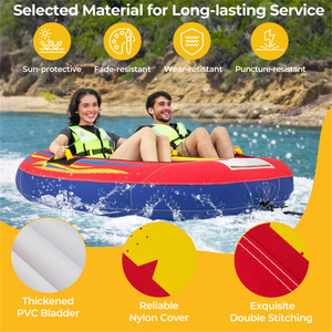 Drainage Included Inflatable <b>Towable</b> Tube for Boating - Product Image 5