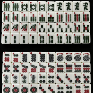 Juego de Mahjong Tradicional Chino de 144 Piezas con Estuche de Plástico, Fichas de Tamaño Completo para Noche de Juegos en Familia, Gran Venta en EE. UU. y la UE - Product Image 1