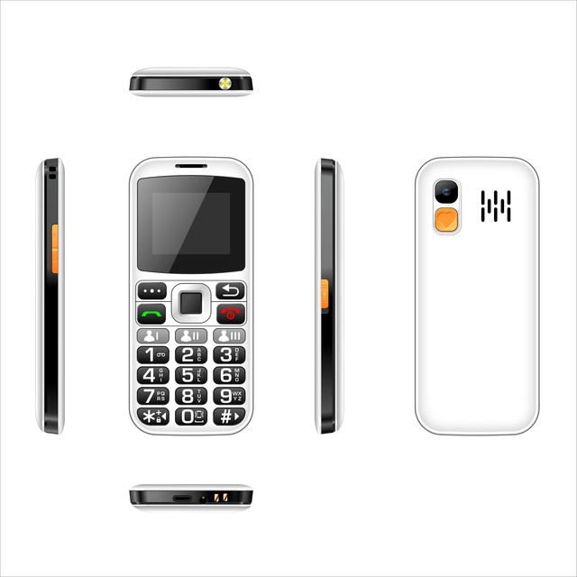 New on Sale SOS 2G Senior Phone Dual SIM bar Mobile Phone 1.77inch GSM for Itel Big Button Feature Phone