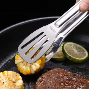 Pinzas para alimentos de acero inoxidable 304, pinzas para barbacoa, pinzas para carne, pinzas para pan de tres líneas, pinzas para alimentos, suministros para hoteles - Product Image 3