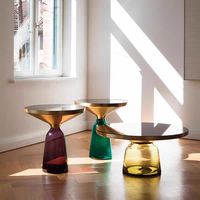 Meilleure Vente : Table Basse en Verre Yusen, Style Moderne Classique, Design Simple, pour Appartement, Meuble de Salon avec Base en Verre – Ensemble Complet