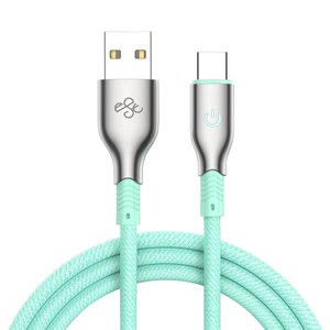 Câble USB-C de charge rapide 3A en gros <span class=keywords><strong>avec</strong></span> lumière LED, <span class=keywords><strong>coque</strong></span> en alliage de zinc tressée 48 brins, <span class=keywords><strong>cordon</strong></span> de chargeur 36W max, câble USB pour téléphone - Product Image 5