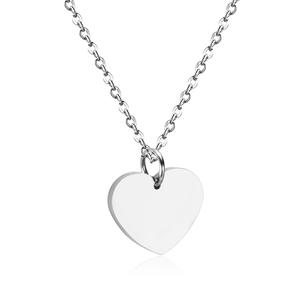 Di alta Qualità In Acciaio Inox Vuoto A Forma di Cuore Del Pendente Della Collana Dei Monili Delle Donne Incisione Collana - Product Image 3