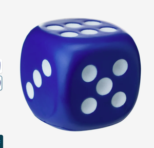 Boules anti-stress personnalisées en forme de dés, jouets de compression promotionnels pour jeux, avec logo imprimé, plusieurs couleurs, cadeau en gros - Product Image 2