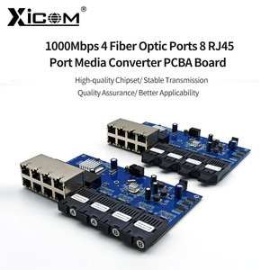 Placa PCBA de Switch XICOM 1000M Gigabit de 4 Fibra y 8 Puertos, Módulo de Red de 12V, Fibra Única/Doble, Full/Half Duplex - Product Image 2