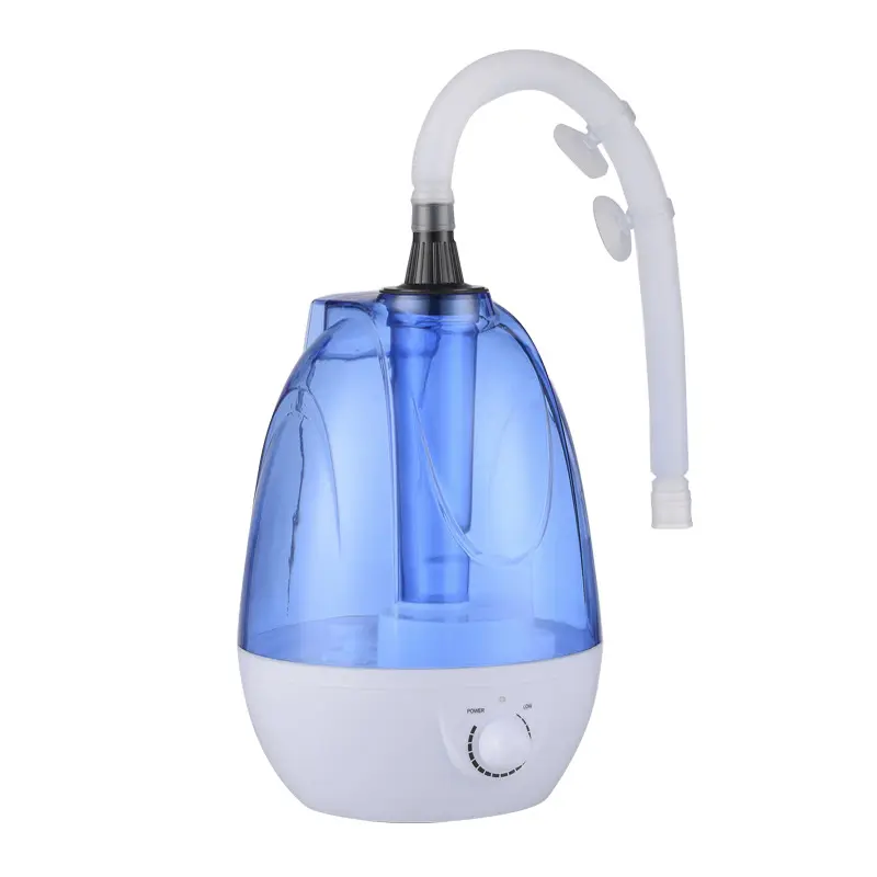 Brumisateur électrique T-281, humidificateur ultrasonique domestique 25, réservoir d'eau numérique Nano, de table/Portable bleu ou gris