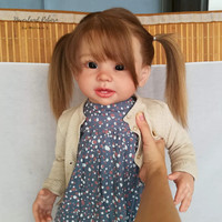Poupée Bébé Reborn Bonnie en Silicone Vinyle Plein Corps, 18 Pouces, Nouveau-né, Réaliste, Poupée Fille Tout-Petit Debout, Princesse