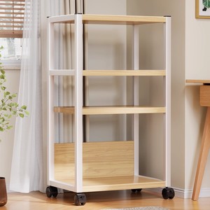 Modern <b>Industrial</b> Oak Metal 5-Tier Freestanding Waterproof Adjustable Kitchen Storage <b>Shelf</b> Pantry Organizer Rack for Food - Product Image 2
