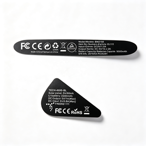 Étiquette personnalisée OEM pour équipement électronique, alimentation, capacité de la batterie, certification, autocollant imprimé - Product Image 1