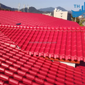 合成テラコッタ屋根タイルシートプラスチック樹脂Telha PVC植民地時代のスペインタイル - Product Image 1