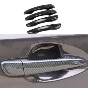 <span class=keywords><strong>Accessori</strong></span> per Toyota Proace City, Opel Combo Life, Fiat <span class=keywords><strong>Doblo</strong></span> 2019~2025, Adesivo Antigraffio in Fibra di Carbonio, Copertura Maniglia Porta Auto - Product Image 2