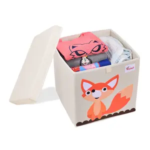 Boîtes de rangement pliables en tissu pour enfants, organisateur de placard pliable pour enfants