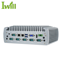 Computadora Industrial sin Ventilador IBOX-706 Plus, Sistemas Barebone, 2 Lan, Mini PC ITX I5 con 6 RS232