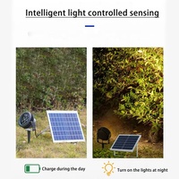 Fabrik-Großhandel Superhelle 30W Kreis-LED-Leuchte Solar-Baumbeleuchtung Garten-Solarstrahler für Bäume im Außenbereich