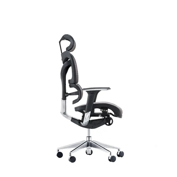 Rode Ergonomische Swivel Stof Seat Stijlvolle Kantoor Mesh Stoel