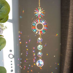 Adorno Colgante de Doble Cara con Diseño de Campana de Viento y Pintura de Diamantes Acrílicos para Decoración Navideña de Ventanas del Hogar - Product Image 3