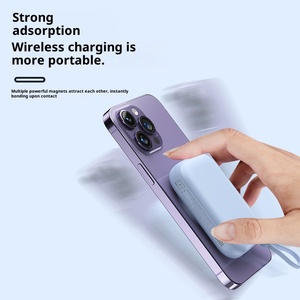 <span class=keywords><strong>Power</strong></span> Bank magnetico Wireless 10000 MAh alimentatore Mobile Display digitale batteria esterna con cavo di ricarica USB-C - Product Image 4