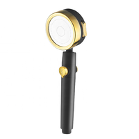 Pommeau de Douche Rotatif à 360 Degrés Haute Pression avec Jet et Pulvérisation Massante en ABS, Idéal pour Hôtels, Conception Portable