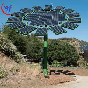 Solar flower off/on grid 1kw 1000w 1000watt mppt all in one domestic solar power generation system