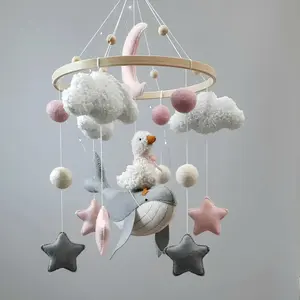 Vente en gros ins mobile <span class=keywords><strong>pour</strong></span> bébé nouveau-né baleine oie océan lit mobile dans le berceau design personnalisé mobile <span class=keywords><strong>pour</strong></span> bébé en <span class=keywords><strong>feutre</strong></span> décoratif neutre - Product Image 1
