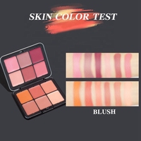 Palette de fard à joues 3 en 1 de longue durée naturelle Blush de contour de teint Marque privée Correcteur de teint Palette de maquillage