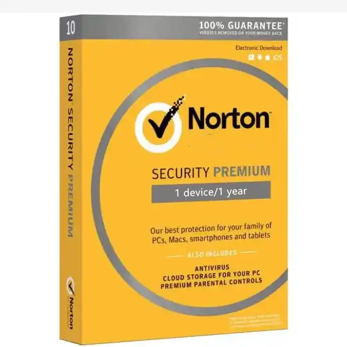 24/7 download Online 1 pc 1 anno software Antivirus pronto Stock consegna e-mail Norton Security Premium Key
